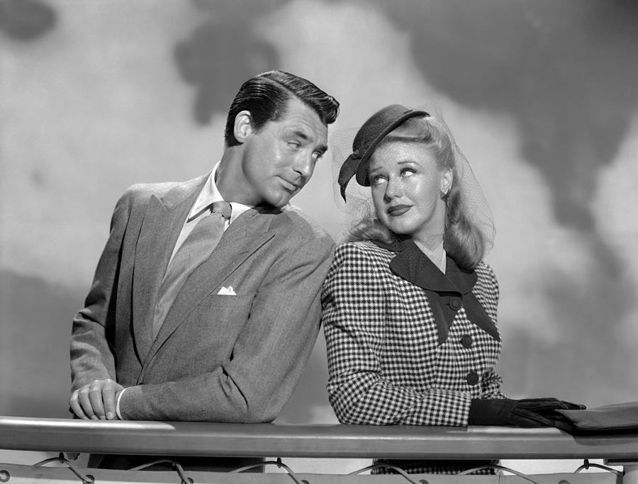 Candid Portrait Of Cary Grant And Ginger Rogers In Once Upon A ...