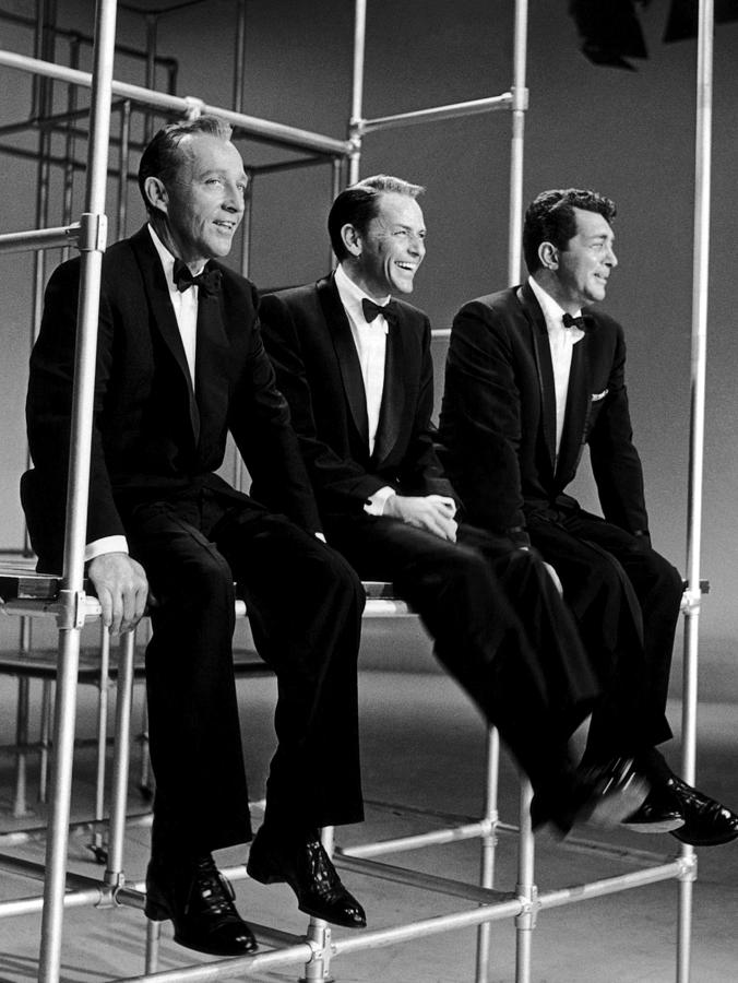Dean Martin Photograph - Candid Portrait Of Frank Sinatra, Dean Martin And Bing Crosby Looking Away by Globe Photos