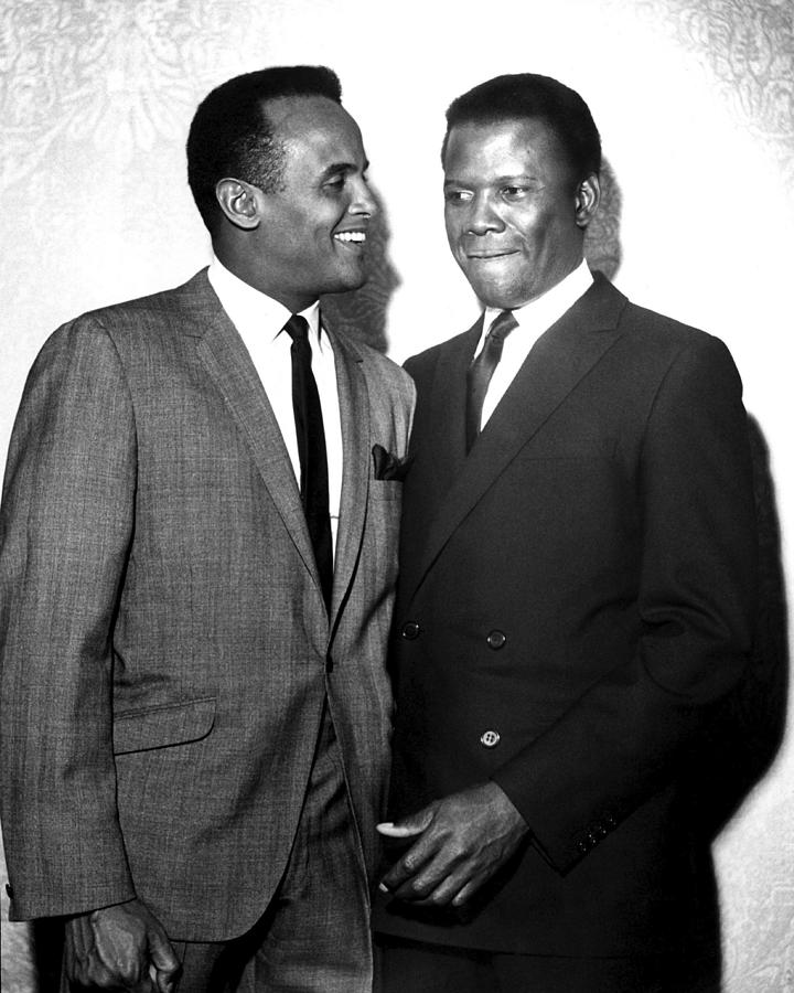 Candid Portrait Of Harry Belafonte And Sidney Poitier Photograph by ...