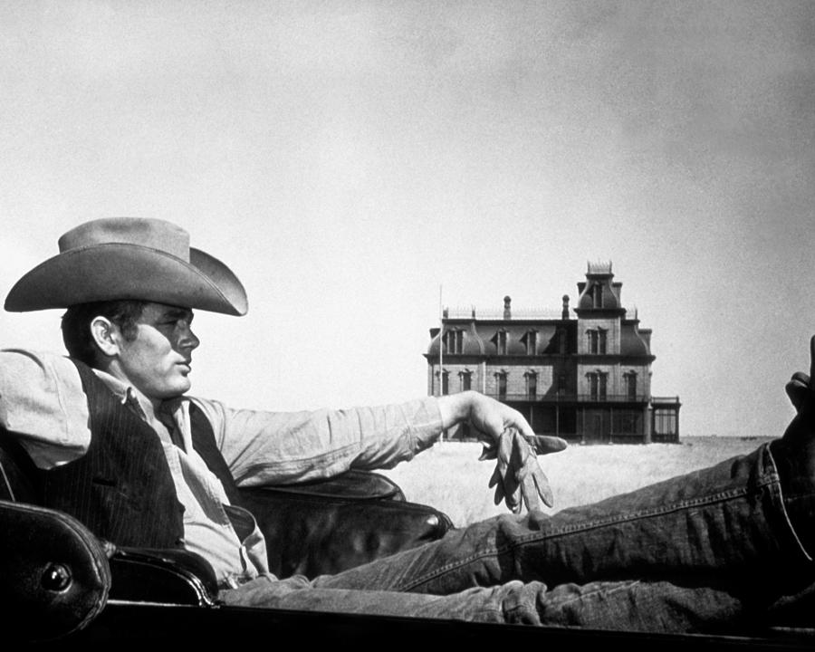 James Dean Photograph - Candid Portrait Of James Dean Reclining In ?giant? by Globe Photos
