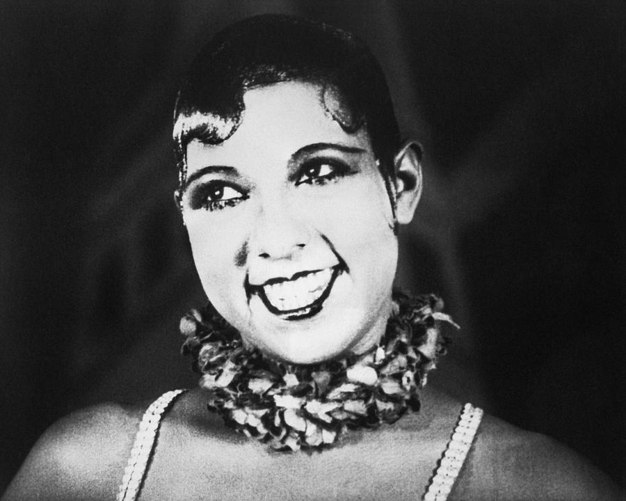 Black And White Photograph - Candid Portrait Of Josephine Baker by Globe Photos