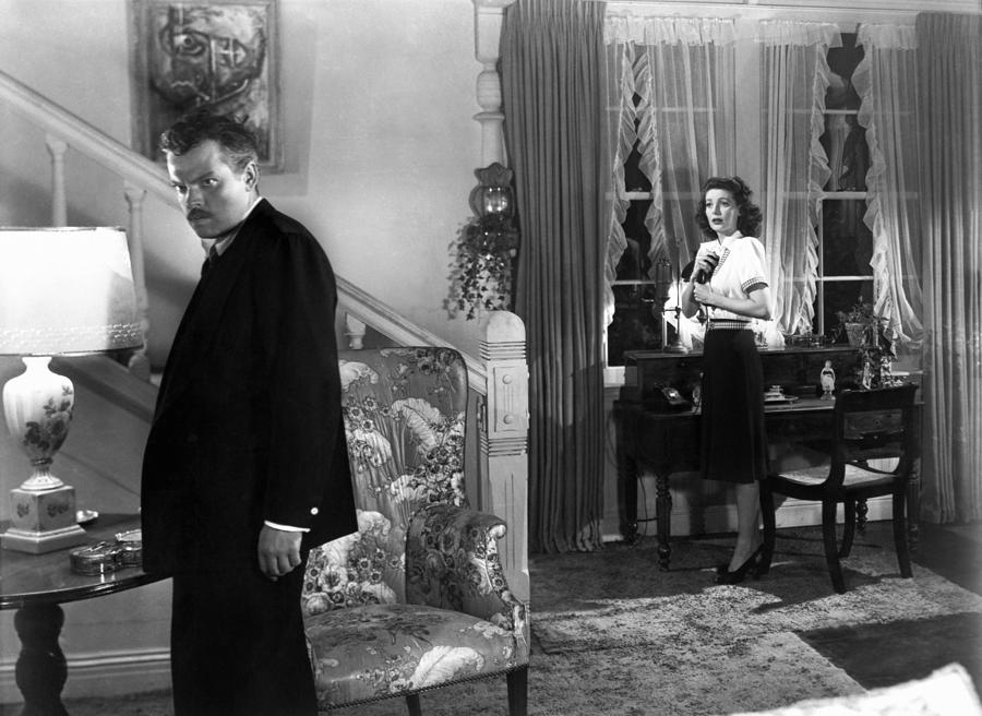 Candid Portrait Of Loretta Young And Orson Welles In 'the Stranger 