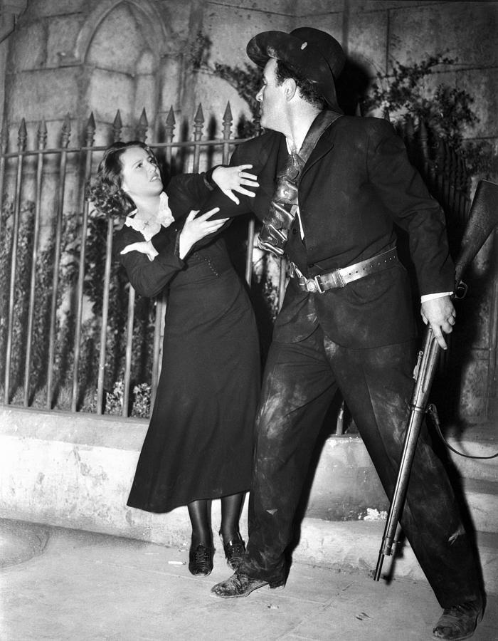 Candid Portrait Of Preston Foster And Barbara Stanwyck In The Plough And The Stars Photograph