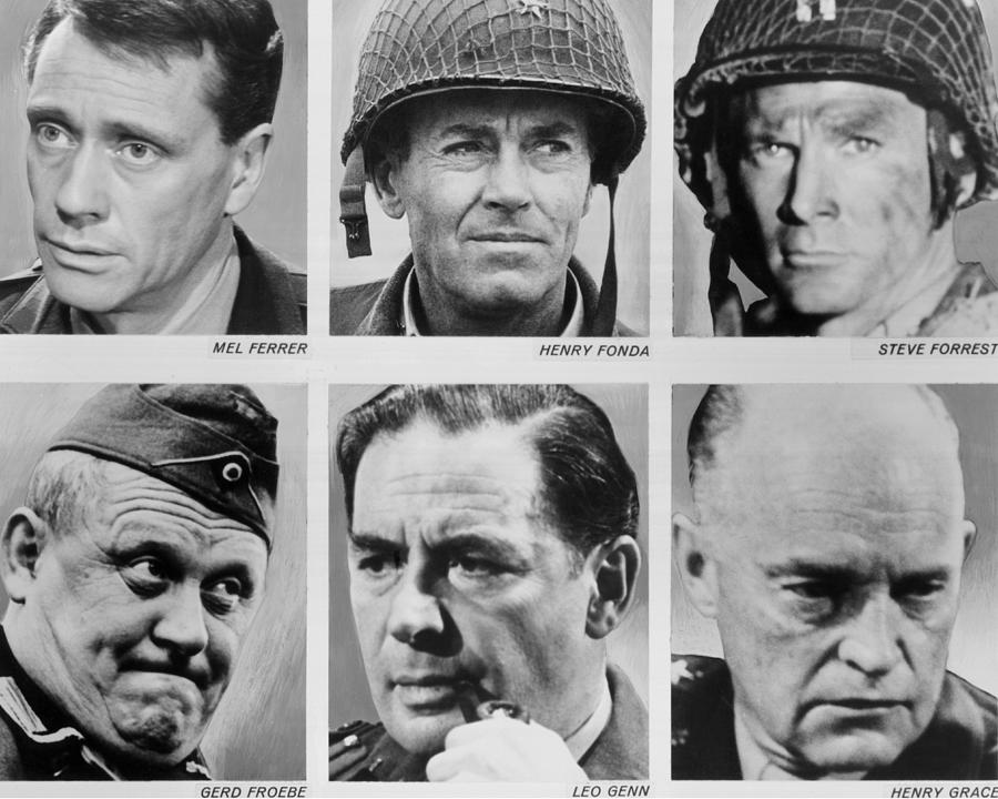 Candid Portraits Of Mel Ferrer, Henry Fonda, Steve Forrest, Gerd Froebe ...