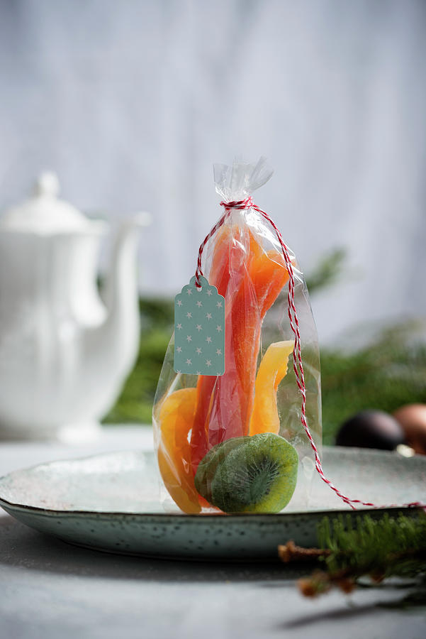 Candied Papaya, Melon And Kiwi For Gifting Photograph by Kati Neudert