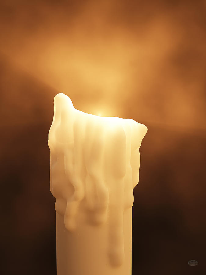 Candle Illuminating the Dark Digital Art by Daniel Eskridge