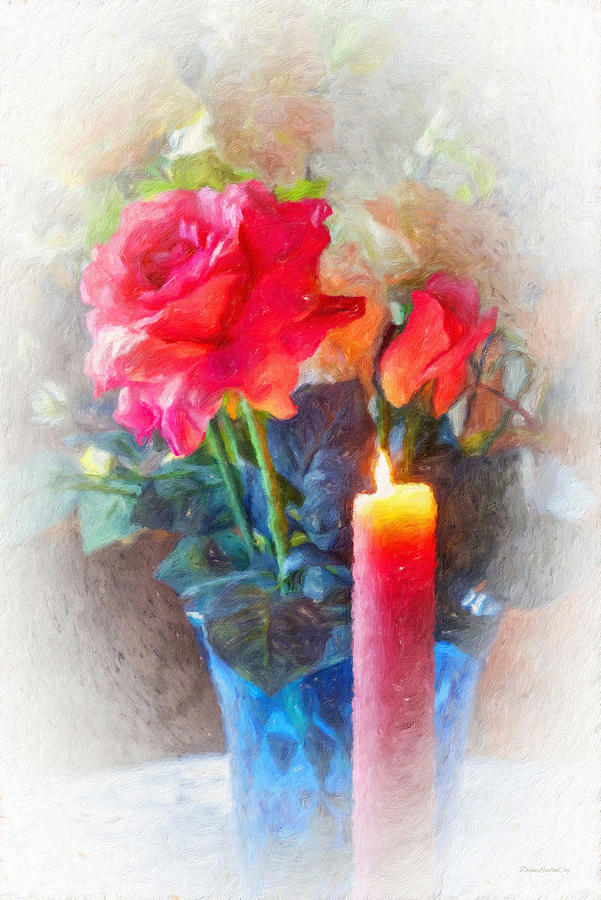 Candlelit Rose 5 Photograph by Diane Lindon Coy