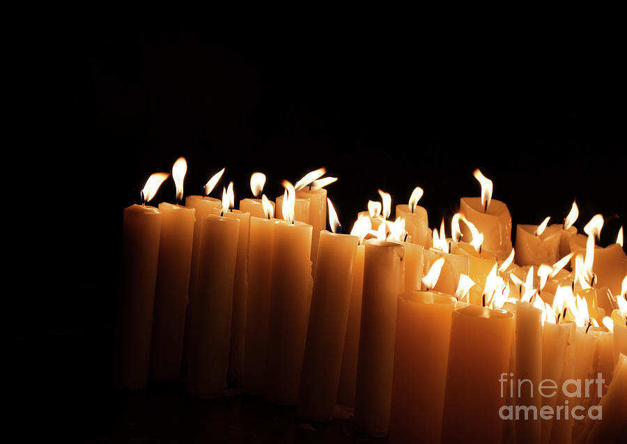 Candles in church #1 Photograph by Jelena Jovanovic