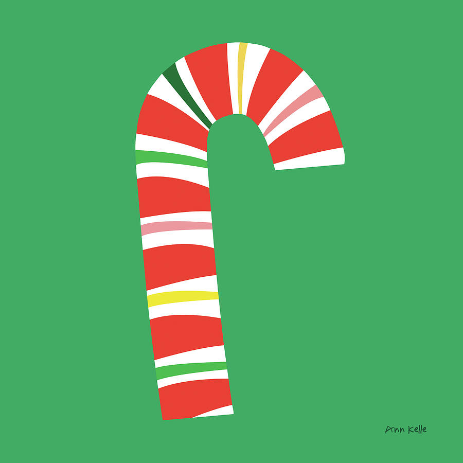 Candy Drawing - Candy Cane by Ann Kelle