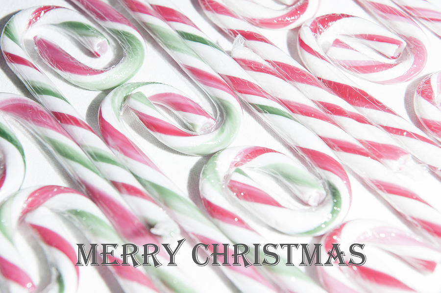 Candy Cane Swirls - Merry Christmas Photograph by Helen Jackson
