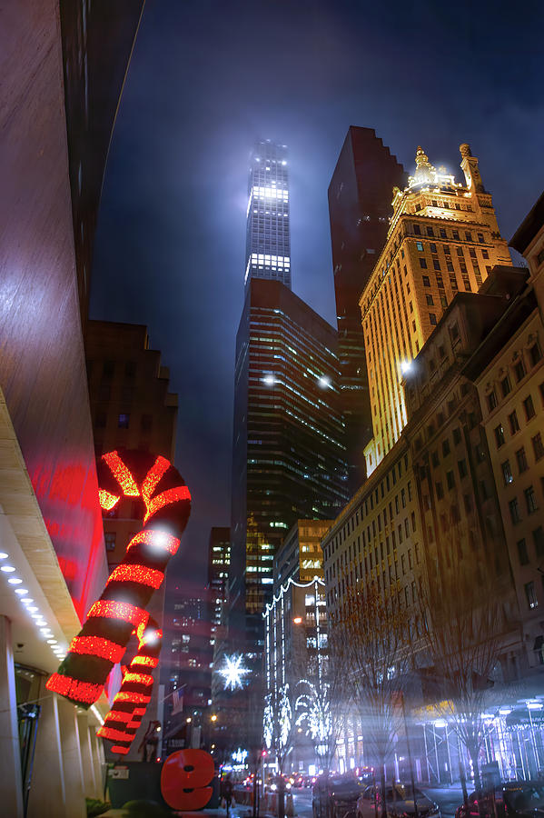 Candy Canes and Skyscrapers Photograph by Mark Andrew Thomas