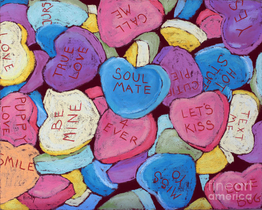 Heart Pastel - Candy Land by David Hinds Heart Pastel - Candy Land by David Hinds