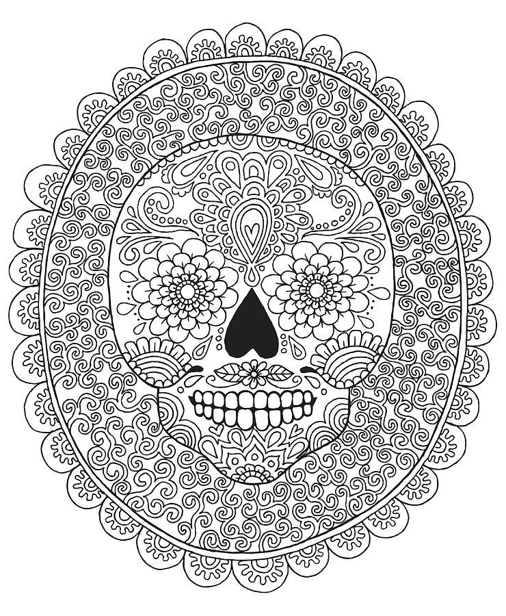 Skull Digital Art - Candy Skull by Hello Angel