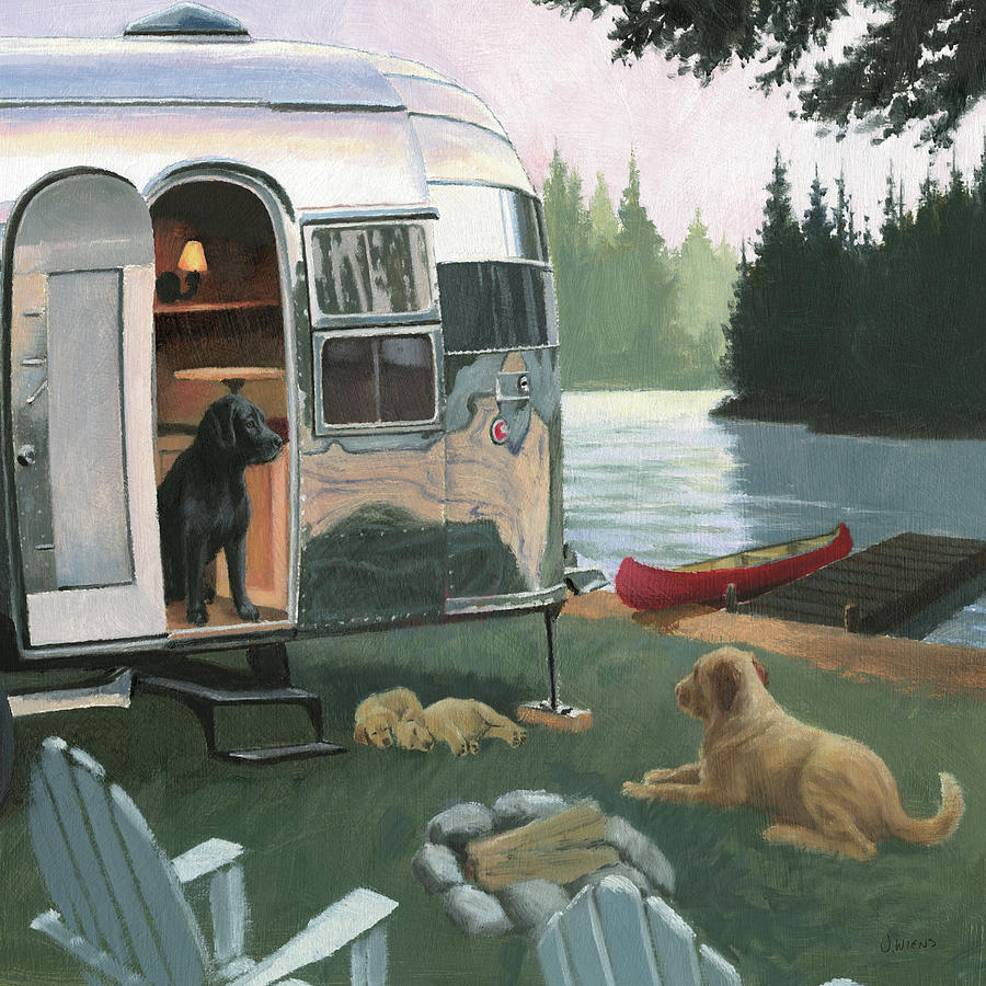 Animal Painting - Canine Camp by James Wiens