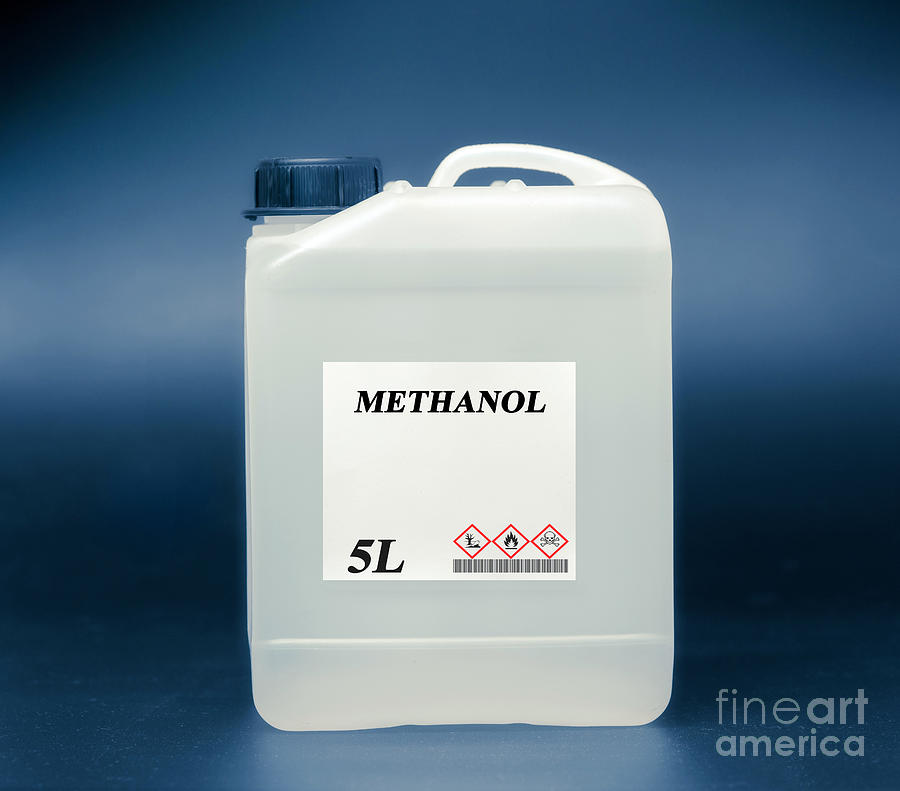 Canister Of Methanol Biofuel by Wladimir Bulgar/science Photo Library