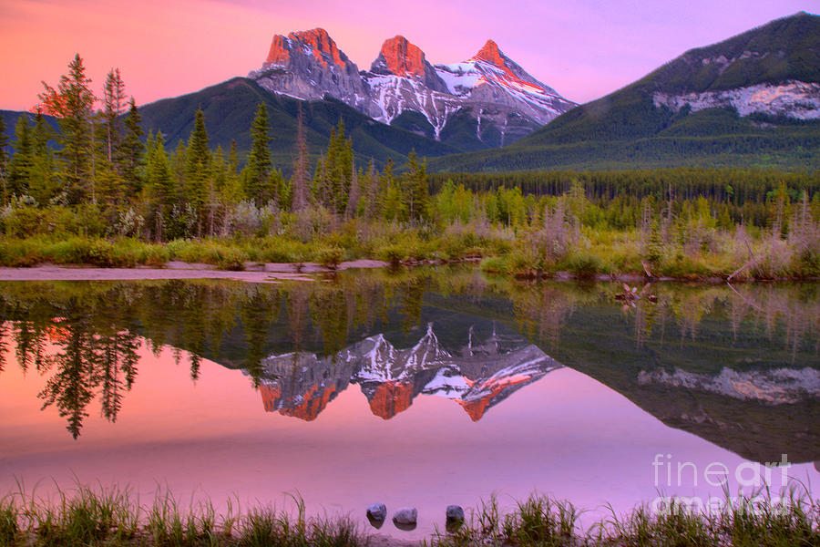 Canmore Brilliant Sunrise Photograph by Adam Jewell