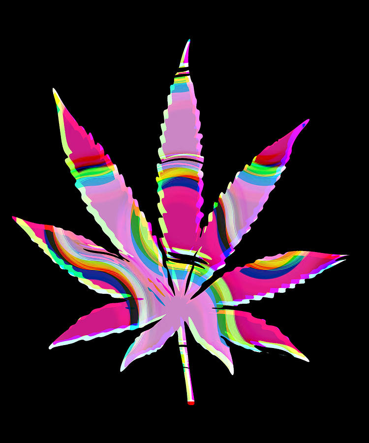 Cannabis Rainbow Design 100 Digital Art by Lin Watchorn - Fine Art America