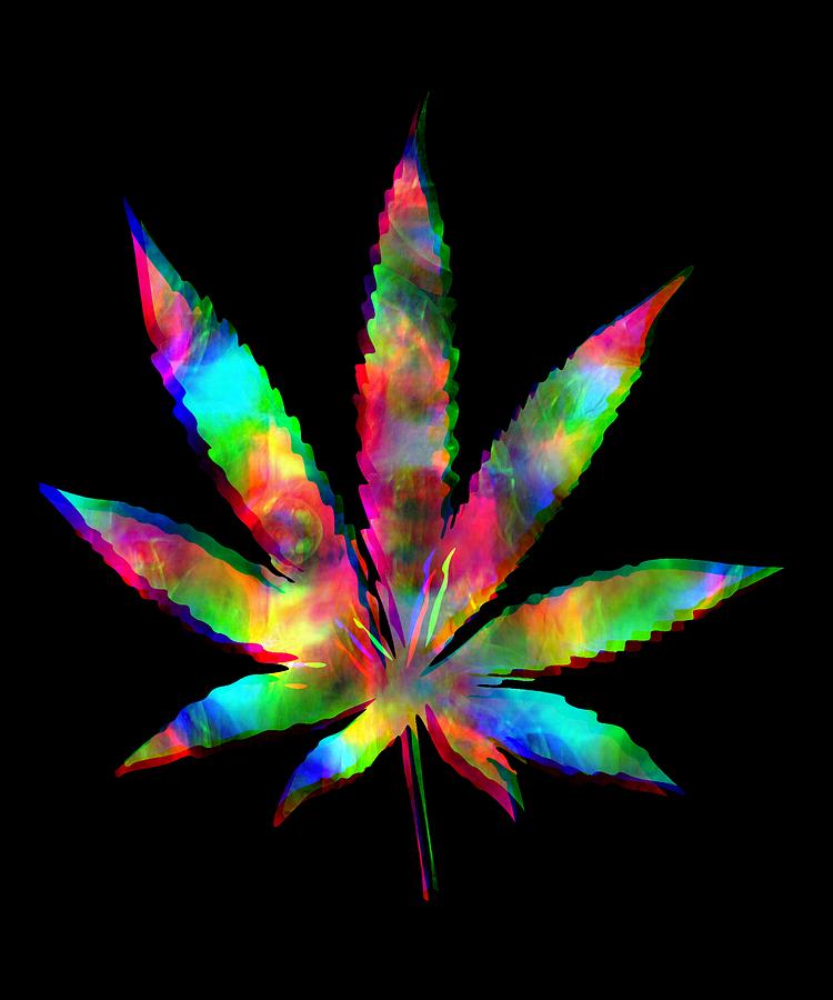 Cannabis Rainbow Design 126 Digital Art by Kaylin Watchorn