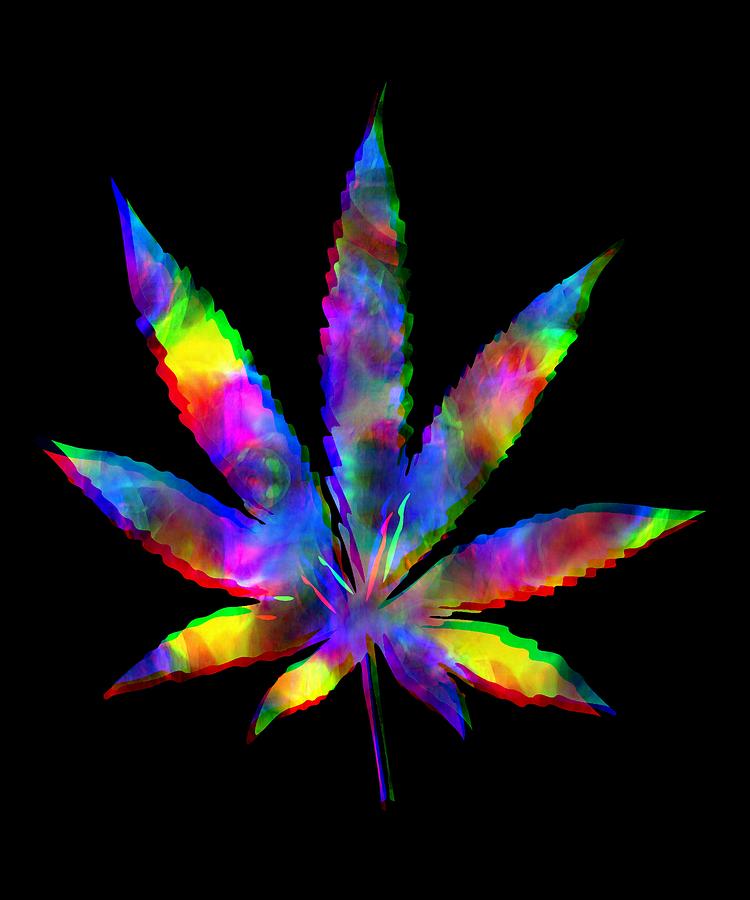 Cannabis Rainbow Design 137 Digital Art by Kaylin Watchorn