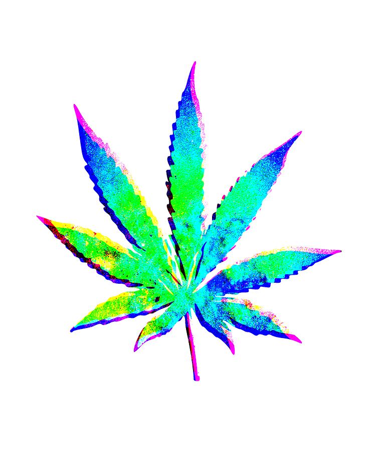 Cannabis Rainbow Design 35 Digital Art by Lin Watchorn - Fine Art America