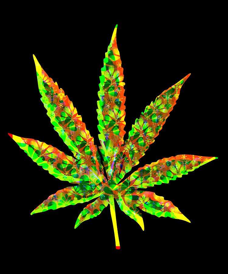 Cannabis Rainbow Design 58 Digital Art by Kaylin Watchorn