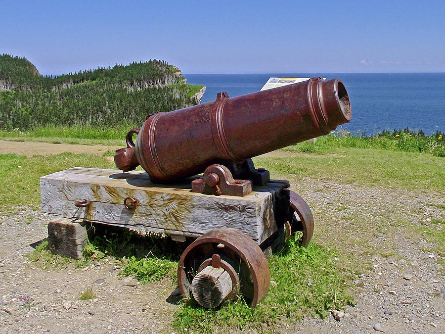 Cannon at Cap Gaspe in Forillon National Park, Quebec, Canada  Photograph by Ruth Hager