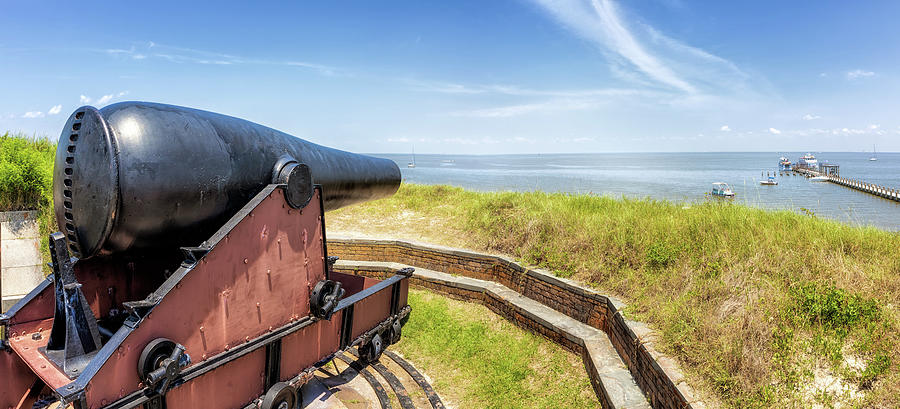Cannon Atop Fort Massachusetts Photograph by Susan Rissi Tregoning