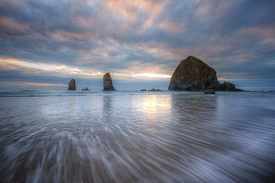 Sunset Photograph - Cannon Beach by April Xie