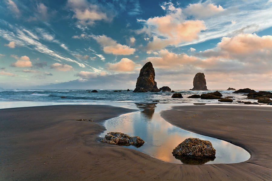 Cannon Beach In Oregon Photograph by Gleb Tarro