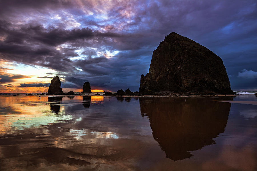 Cannon Beach Reflections Photograph