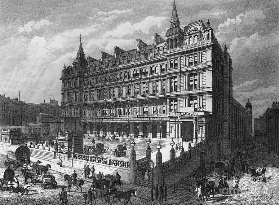 Cannon Street Railway Station, City Drawing by Print Collector