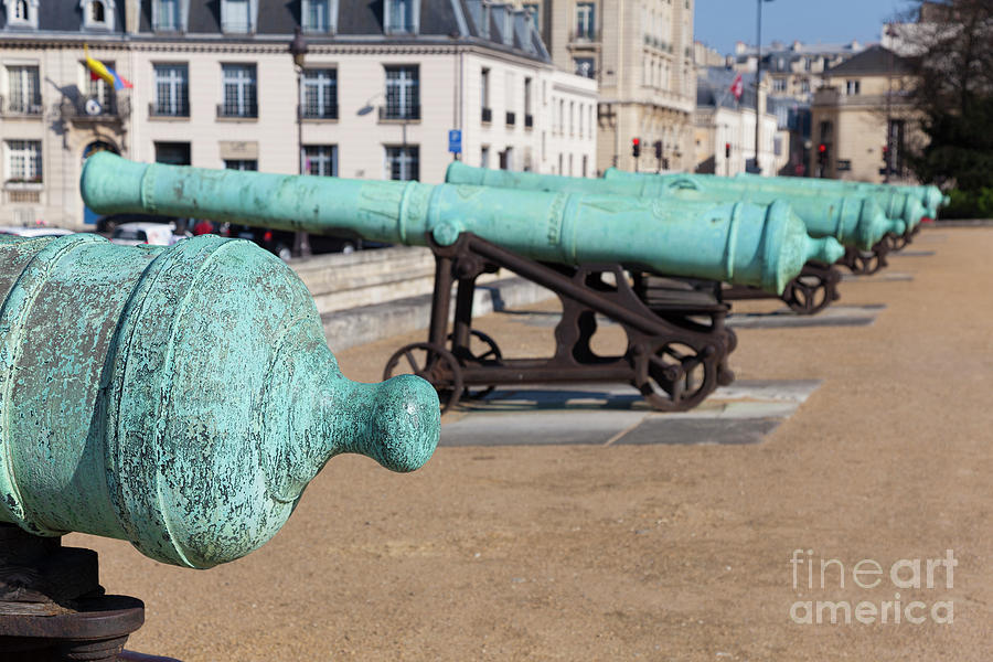Cannons In The Invalides, Paris, Ile-de-france, France Photograph