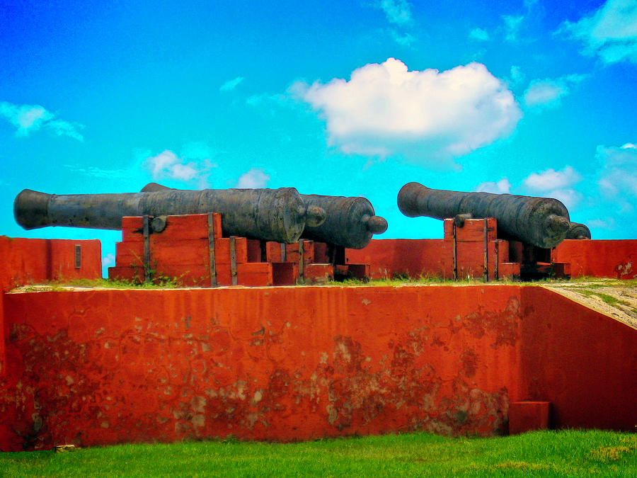 Cannons of Fort Frederik, St. Croix, USVI Photograph by Pheasant Run Gallery