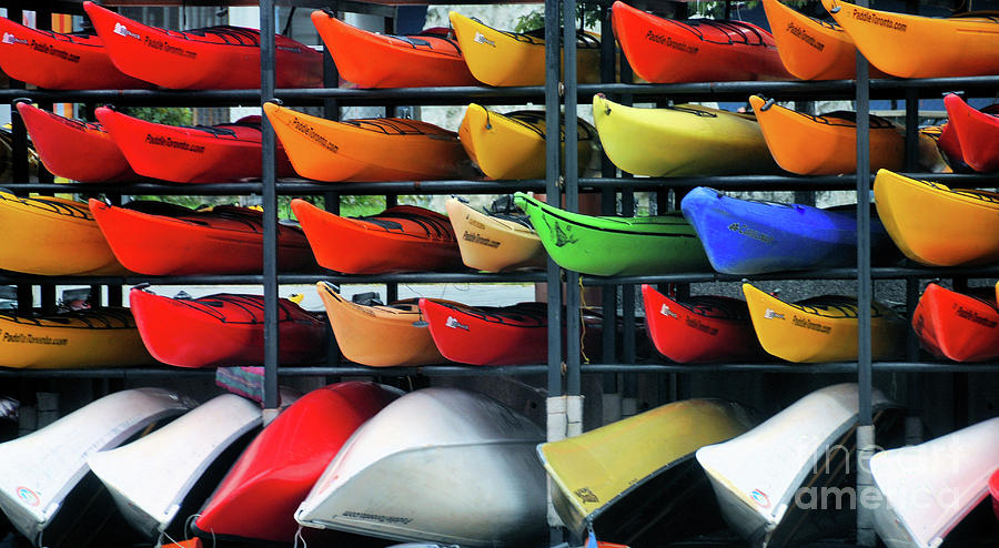 Canoe Colours Photograph by Elaine Manley