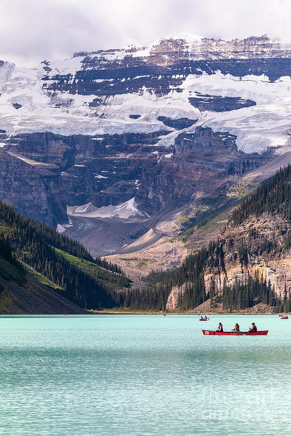 Canoeing Lake Louise by Alma Danison Canoeing Lake Louise by Alma Danison