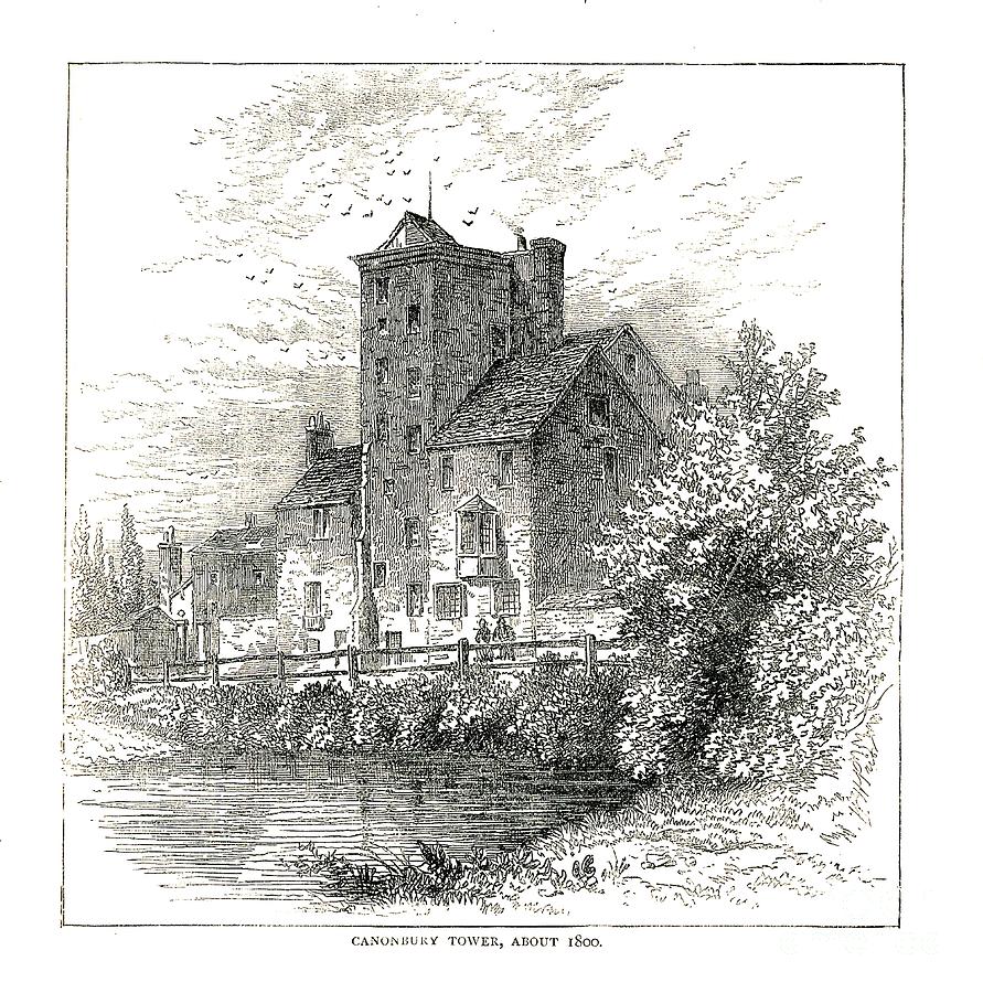 Canonbury Tower About 1800, 1878 Drawing by Print Collector