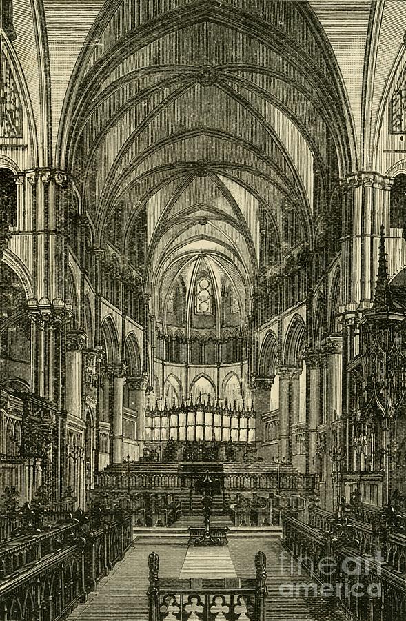 Architecture Drawing - Canterbury Cathedral - The Choir by Print Collector