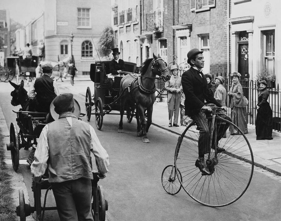 Cantiflas On His Penny Farthing Photograph by Keystone-france