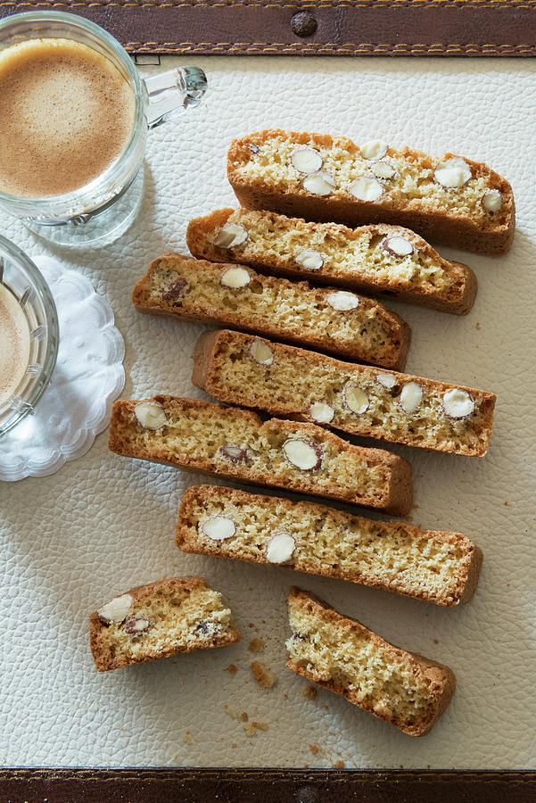 Cantucci E Caff almond Cakes And Coffee, Italy Photograph by Veronika Studer