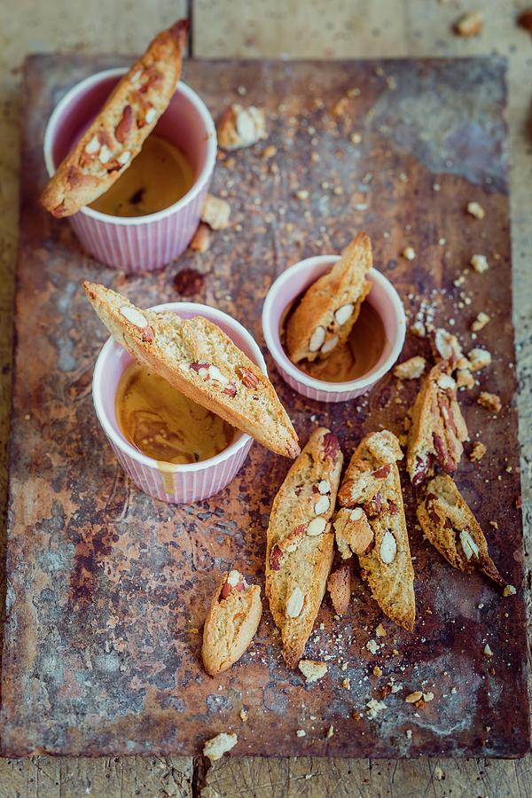 Cantuccini And An Espresso Photograph by Eising Studio