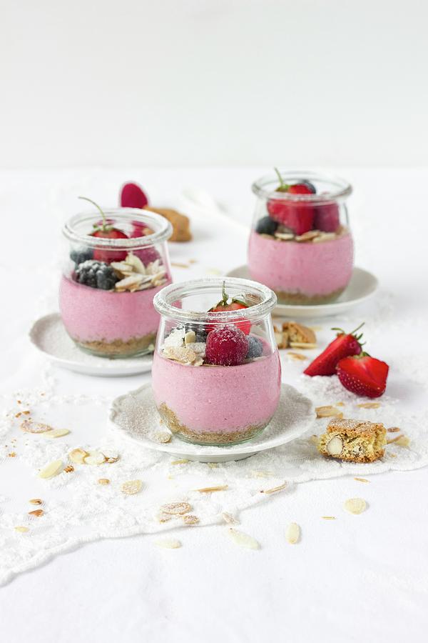 Cantuccini & Berry Dessert Photograph by Emma Friedrichs