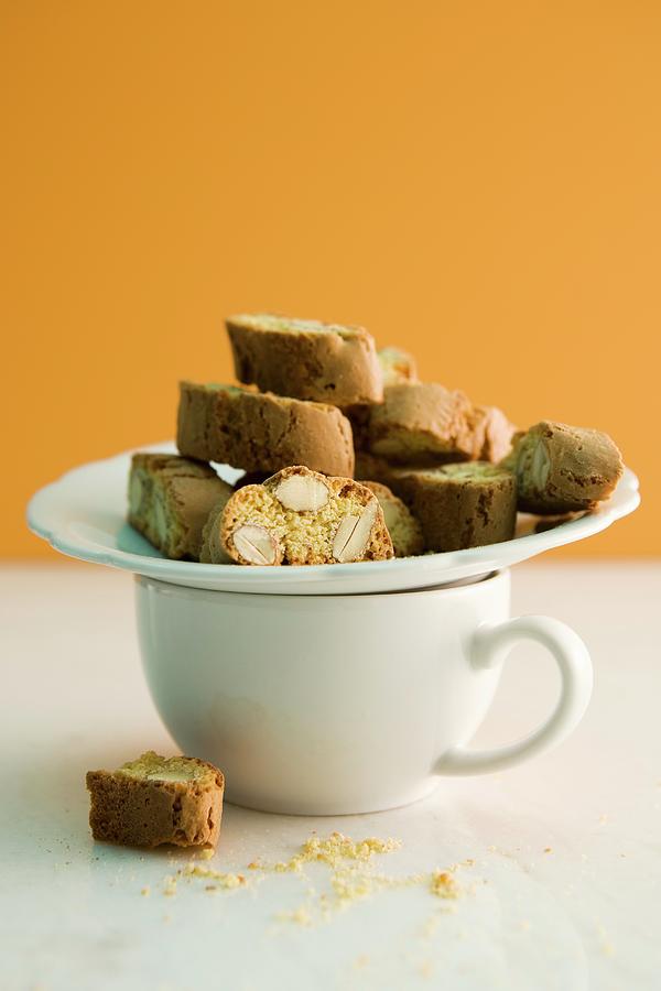 Cantuccini italian Almond Biscuits Photograph by Michael Wissing