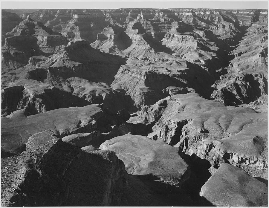 Canyon and ravine Grand Canyon National Park Arizona 1933 - 1942 Painting by Ansel Adams