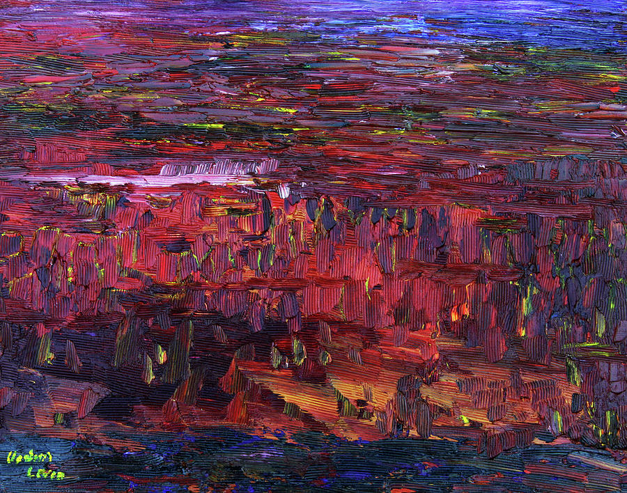 Canyon at Dawn Painting by Vadim Levin