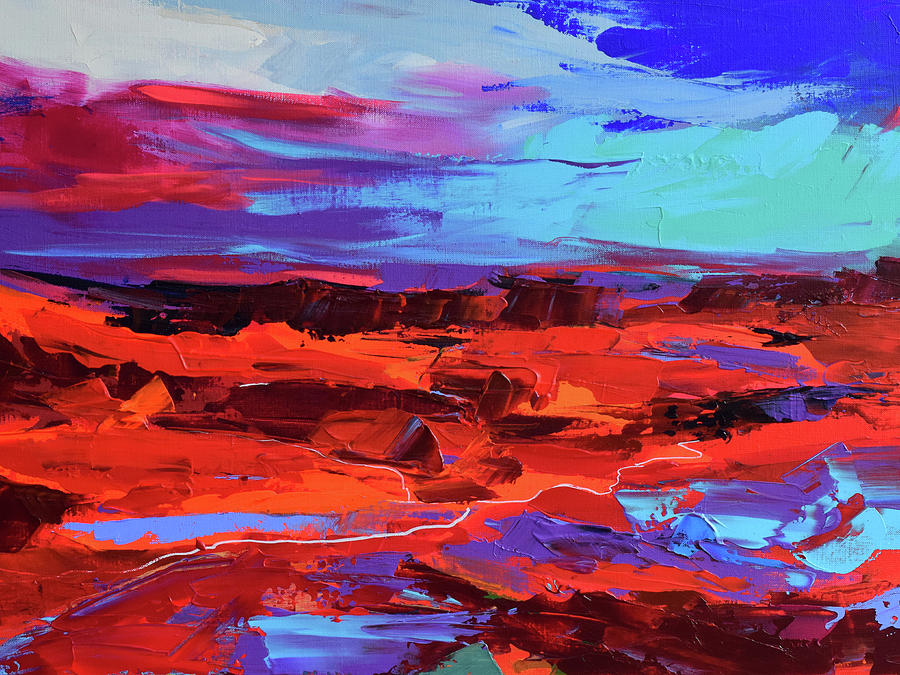 Canyon at Dusk Painting by Elise Palmigiani