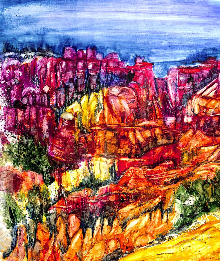 canyon drawings color