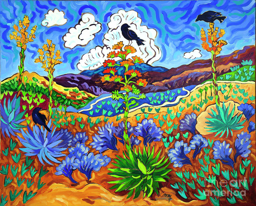 Canyon Consultation Painting by Cathy Carey
