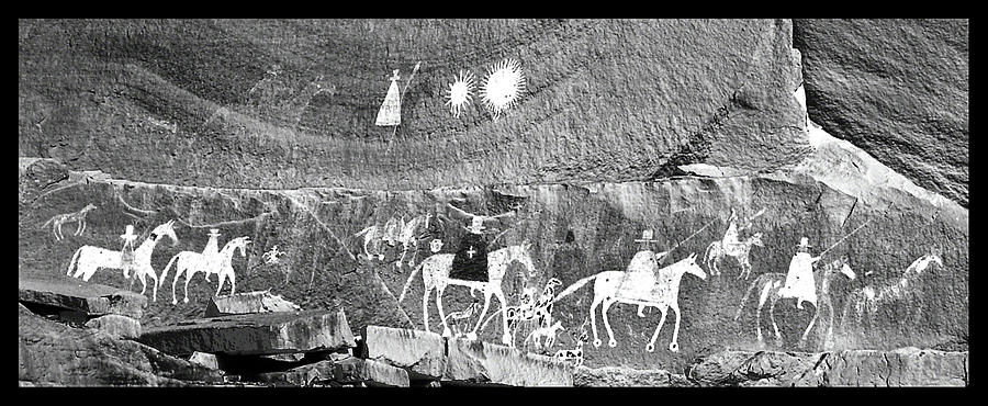 Canyon De Chelly Pictographs Photograph by Alan Toepfer