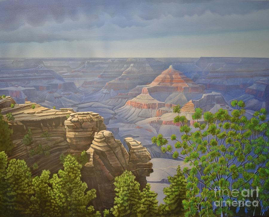 Canyon Dreams  Painting by Jerry Bokowski