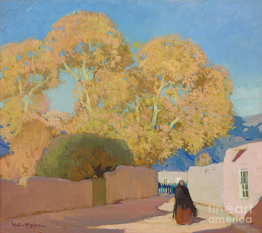 Canyon Drive, Santa Fe, C.1914 Painting by William Victor Higgins